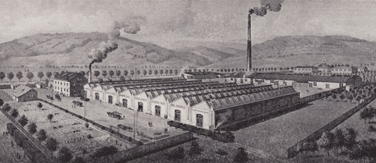 Josef Vindyš postavil svůj závod v Radotíně roku 1907
