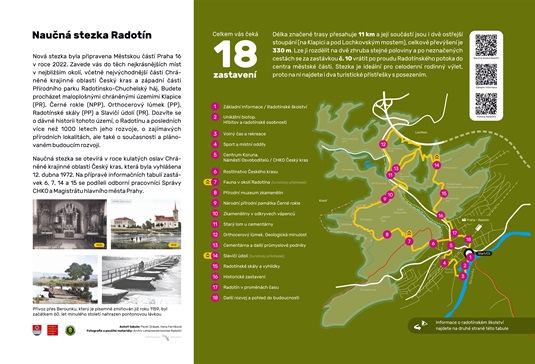 Naučná stezka Radotín: Tabule č. 1 - Základní informace Naučná stezka Radotín: Tabule č. 1 - Základní informace