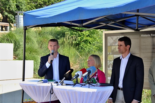 Tisková konference k nesouhlasu se splavněním Berounky, 21.5.2018