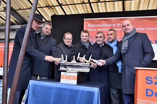 Slavnostní zahájení stavby Optimalizace trati Praha-Smíchov (mimo) - Černošice (mimo), 13.11.2019
