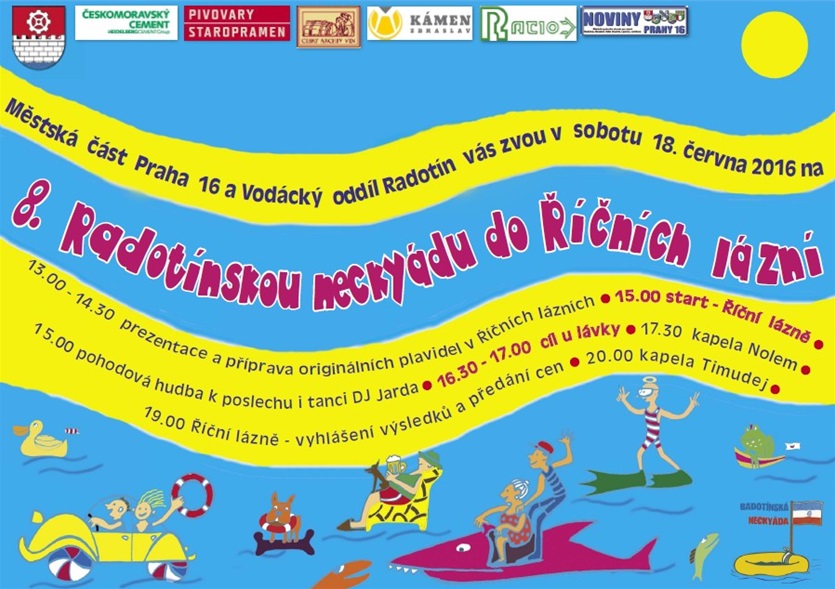 Plakát k 8. ročníku Radotínské neckyády