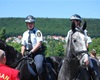 Na akci dohlížela i jízdní hlídka Městské policie.<br />Foto: Vlastimil Svoboda