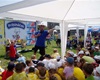 Václav Upír Krejčí obstarával zábavný program při 1. Celopražském finále sportovních her MŠ