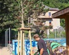 Proběhla další mohutná zálivka na jaře vysazených stromů a keřů, 23.6.2022