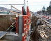 Postup stavebních prací na nových podchodech - na radotínském nádraží a podchod, který bude sloužit pěším a cyklistům po uzavření přejezdu v ulici Na Betonce, 8.12.2021