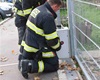 Hasiči testují protipovodňové opatření v Šárově kole, 19.10.2022