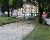 Popadané větve v centru Radotína, 17.8.2023
