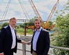 Přesun mostní konstrukce lávky na pilíře, 1.6.2022