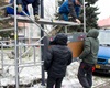 Instalace nové informační tabule u zastávky MHD Nádraží Radotín, 26.1.2021