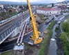 Instalace nosné konstrukce lávky, 6. - 7.5.2023