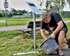 Instalace informační tabule k hlavonožcovým kamenům, 25.8.2017 Instalace informační tabule k hlavonožcovým kamenům, 25.8.2017