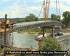 Lávka přes Berounku v Radotíně. 1.6.2022