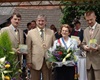 Starostové partnerských měst (zleva Holger Hascheck, Heinz Karg, Marie-Thérèse Bonneau a Karel Hanzlík)<br />Autor: Město Burglengenfeld
