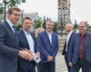 Kontrolní den stavby modernizace trati s ministrem dopravy Martinem Kupkou, 9.6.2022