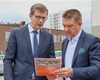 Kontrolní den stavby modernizace trati s ministrem dopravy Martinem Kupkou, 9.6.2022