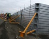 Zkušební stavění mobilního hrazení protipovodňové ochrany 17.3.2010