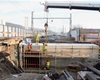 Postup stavebních prací na nových podchodech - na radotínském nádraží a podchod, který bude sloužit pěším a cyklistům po uzavření přejezdu v ulici Na Betonce, 8.12.2021