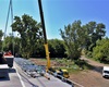 Práce na radotínské lávce přes Berounku pokračují, 25.7.2022