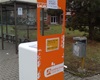 Infostánek u autobusové zastávky Nádraží Radotín, 14.12.2008