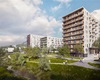 Pohled na nové centrum od potoka, do kterého bude možné na rozdíl od nynějška vstoupit. 
Vizualizace: www.sdar.cz.