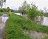 Berounka na prvním povodňovém stupni; 14.5.2021