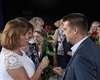 Učitelům radotínské základní školy a kuchařkám ze školní jídelny přišel poděkovat i starosta Karel Hanzlík, 30.6.2021