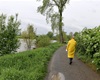 Berounka na prvním povodňovém stupni; 14.5.2021