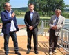Slavnostní předpremiéra Biotopu Radotín, I. náměstek pražského primátora Jiří Vávra, starosta Mgr. Karel Hanzlík  a Miloš Smolík z EKISu 23.6.2014