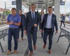Kontrolní den stavby modernizace trati s ministrem dopravy Martinem Kupkou, 9.6.2022