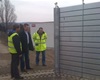 Zkušební stavění mobilního hrazení protipovodňové ochrany 17.3.2010