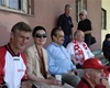 Rakouský kapitán Michael Linhart (rakouský velvyslanec v Athénách), rakouská velvyslankyně v Praze Margot Klestil - Löffler, ministr Karel Schwarzenberg, polský velvyslanec v Praze Jan Pastwa (v pozadí v černých brýlích český hráč v civilu Lubomír Hladík, bývalý velvyslanec ČR v Santiagu de Chile).<br />Foto: Bohumil Starý