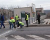 Zkušební stavění mobilního hrazení protipovodňové ochrany 17.3.2010