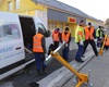 Zkouška výstavby protipovodňových opatření ve Vrážské, 7.2.2023
