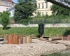 Podepření lávky, 3.7.2014